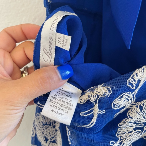 Lovers + Friends Gabriella Romper Marine Blue - Picture 5 of 6